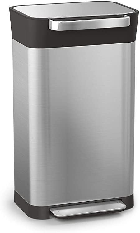 Joseph Joseph Titan 30 Trash Compactor kitchen bin - Stainless Steel