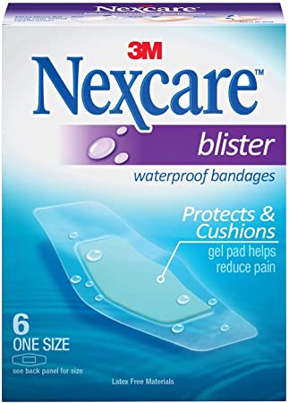 Nexcare Blister Waterproof Bandages, One Size 6 ea (Pack of 5)