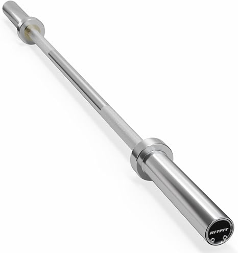 RitFit 4ft/5ft Olympic Barbell, 2-inch Weight Bar for Strength Training and Home Gym