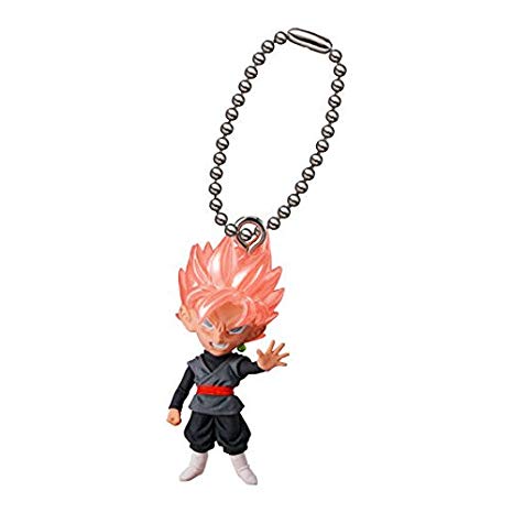 Bandai Gashapon Dragon Ball UDM Best 24 Figure Swing Keychain~S.S Rose Black Goku