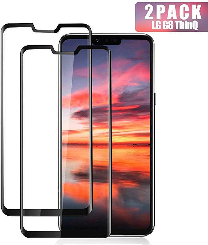 JAMONT [2 Pack] LG G8 ThinQ Screen Protector, Full Coverage Premium Tempered Glass,9H Hardness,Case Friendly,Anti Bubble 3D Touch Accuracy Film for LG G8 ThinQ