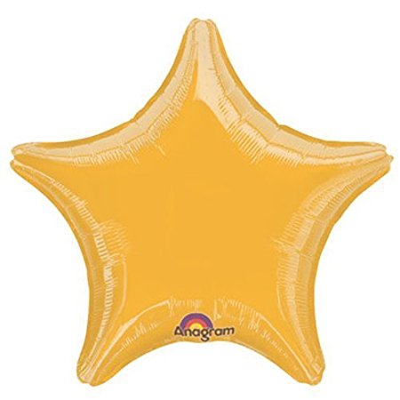 Gold Star 18" Mylar Balloons (10 Pack)