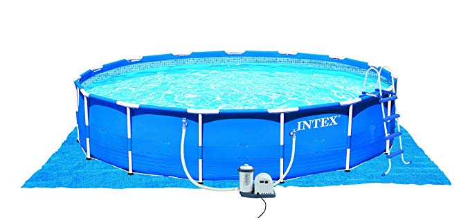 Intex Metal Frame Pool Set, 18-Feet by 48-Inch