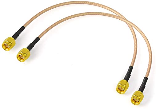 Bingfu SMA Male to SMA Male RG316 Coaxial Jumper Cable 15cm 6 inch (2-Pack) for LNA Low Noise RTL SDR Dongle ADS-B Receiver VNA Vector Network Analyzer Antenna SWR Meter Spectrum Analyzer