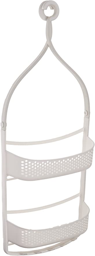 AmazonBasics Shower Caddy with Adjustable Arms - White