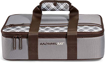 Rachael Ray 5050RR2582 Lasagna Lugger, 16.5” X 10.5” X 4”, Sea Salt