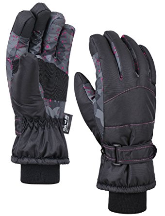 ANDORRA Women's Night Galaxy Thinsulate Waterproof Touchscreen Snow Gloves