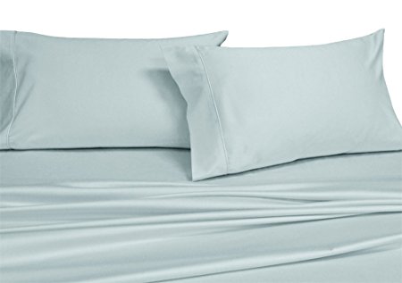 Royal's Solid Sea 1000-Thread-Count 4pc King Bed Sheet Set 100-Percent Cotton, Sateen Solid, Deep Pocket