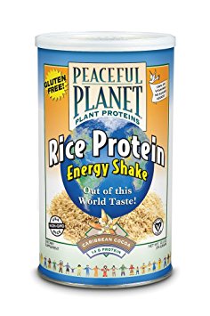 Peaceful Planet Rice Protein Caribean Cocoa VegLife 13.2 oz (374 Grams) Powder