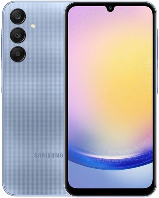 SAMSUNG Galaxy A25 5G Dual SIM (128GB, 2024) 6.5" 120Hz AMOLED, Octa-Core, 50MP Camera, 4G Volte (GSM Unlocked for AT&T, T-Mobile, Global) International Model A256E/DSN (w/ 256GB SD Card, Blue)