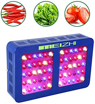 MEIZHI 300W 450W 600W 900W 1200W LED Grow Light, Updated Reflector Full Spectrum Dual Switches for Indoor Plants Veg Flower - 300W Led Growing Lamp,60pcs High Brightness LEDs