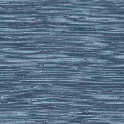 In Home NH3068 Sisal Midnight Peel & Stick Peel and Stick Wallpaper, Blue