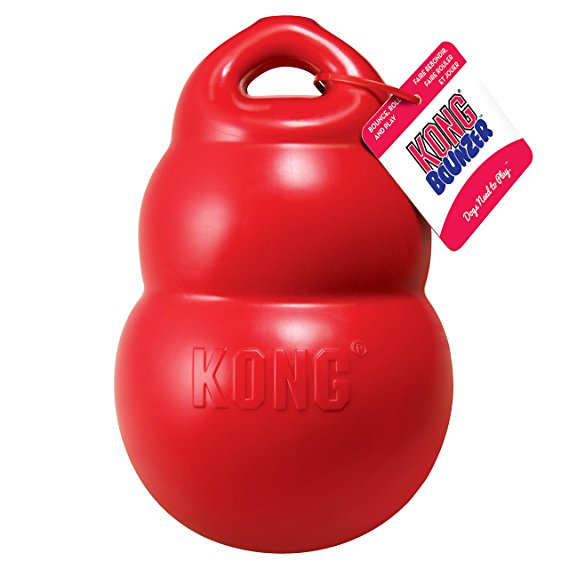 KONG Bounzer Dog Toy, Medium, Red