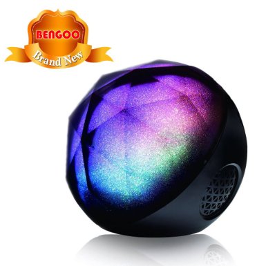 Bluetooth Speakers Bengoo Portable LED Color Lights Wireless Bluetooth Speaker