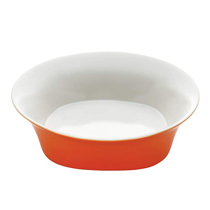 Rachael Ray Dinnerware Round and Square Collection 10-Inch Round Serving Bowl, Orange