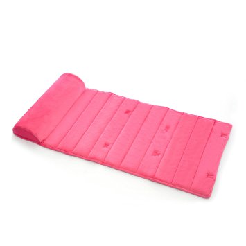 My First Mattress Memory Foam Nap Mat with Removable Pillow, Pink