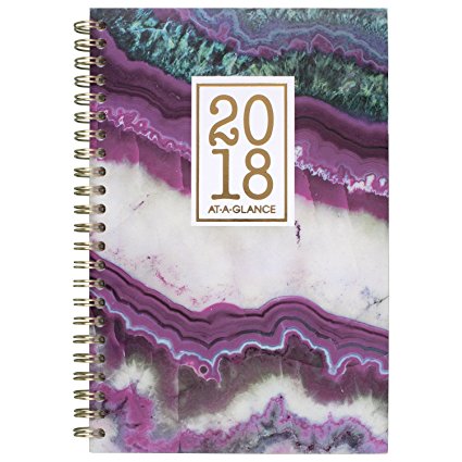 AT-A-GLANCE Weekly / Monthly Planner, January 2018 - December 2018, 3-7/8" x 6-1/8", Agate (1053-300)