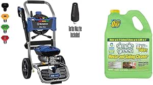 Westinghouse WPX2700e Electric Pressure Washer, 2700 PSI and 1.76 Max GPM & Oxy Solve House and Siding Pressure Washer Cleaner