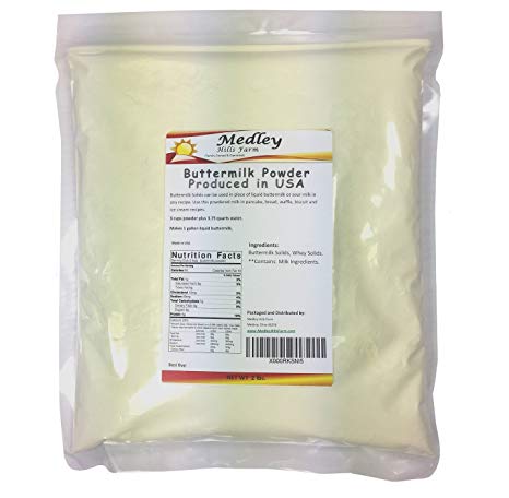 Medley Hills Farm Buttermilk Powder 2 lbs Produced in USA