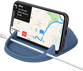WIFORT Car Phone Holder Dashboard Non-Slip,Universal Car Mount for Mobile Phone,in Car Phone Holder Compatible with iPhone 11 pro max Xs Max XR X 8 7 SE 2020 Samsung Galaxy Note 10 Plus S9 S8 (Blue)