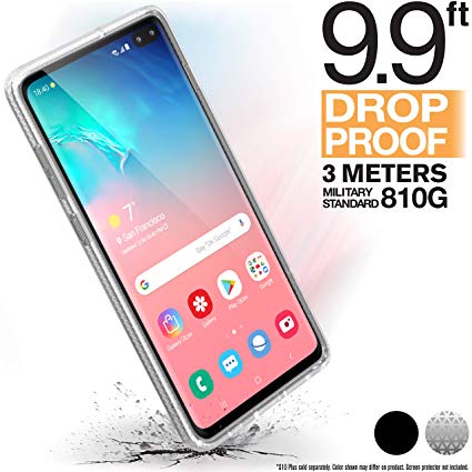 Catalyst Compatible with Samsung Galaxy S10  Case Military Impact Resistant, Shock Proof, Drop Proof 9.9ft, Impact Truss Cushioning System, Raised Bezels, Lanyard Included - Clear