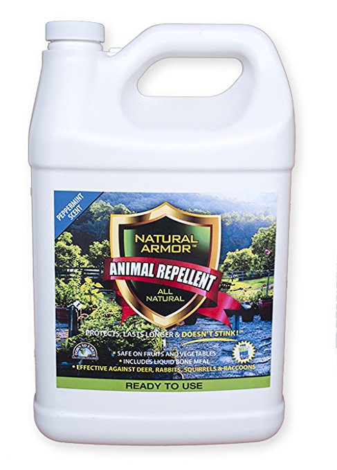 Natural Armor Animal Repellent – Gallon - 128 Ounce - Peppermint Scent – Ready To Use - Shake & Go - A Deterrent Spray That Gets Rid Of & Keeps Out Rodents, Animals & Critters