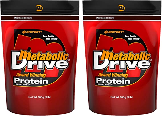 Metabolic Drive® Protein, Whey Isolate, Micellar Casein, Chocolate 2 lb (Pack of 2)