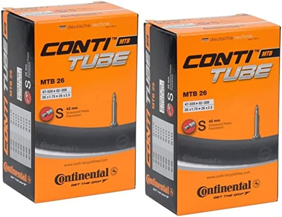 Continental MTB Bike Tubes - 2 Pack Factory Packaging