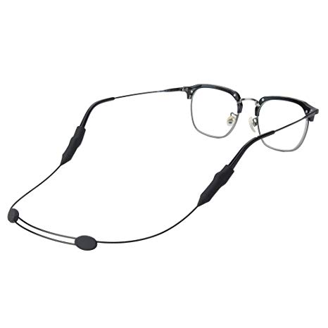 BOUBADA Adjustable Eyewear Retainer, Glasses Straps for Sports Adjustable Universal Eyewear Retainers Eyeglass Chain, Glasses Lanyard String