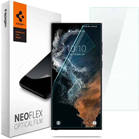 SPIGEN Neo Flex Screen Protector Designed for Samsung Galaxy S22 Ultra (2022) Clear Film [2-Pack] - Clear