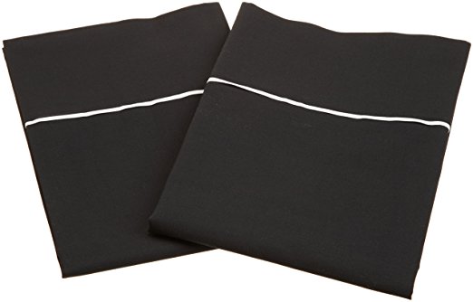 Martex T-200 Standard Pillow Case Pair, Ebony