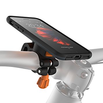 Morpheus Labs M4s BikeKit - iPhone 7 bike kit - bike phone mount & military standard drop tested iPhone 7 case with patented quick-lock [Slate Grey]