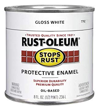 Rust-Oleum 7792730 Protective Enamel Paint, 8-Ounce, Gloss White