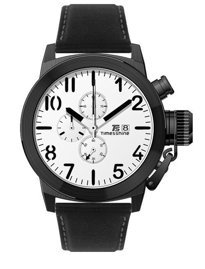 Timesshine Men's TSM1405 Sports&Outdoor Personalized Watch with Black Leather Band