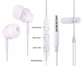 EarphonesThe 0ne Premium EarphonesEarbudsHeadphones with Remote Control and Stereo Mic for iPhone Samsung HTC etc with 35mm Jack white