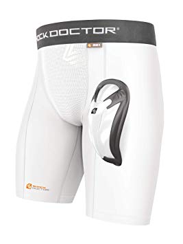 Shock Doctor Athletic Supporter, Compression Shorts w/Athletic Cup, Youth & Adult