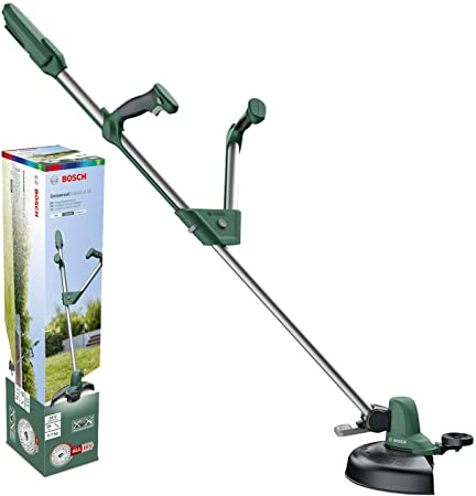 Bosch Grass Trimmer UniversalGrassCut 18 (Without Battery, 18 V System, Cutting ⌀: 26 cm, Adjustable Handles, in Carton)