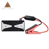 AFTERPARTZ AllStart Car Jump Starter 18000mAh 800A Portable Battery Charger Power Bank for Two Way Radio  Laptop  Phone  Tablet with Built-in Safety Protection Clamp Cable and LED Flashlight 18000mAh