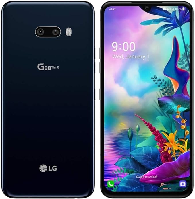 LG G8X ThinQ (128GB, 6GB) 6.4” FHD  OLED Display, Snapdragon 855, 4G LTE (US AT&T Model GSM Unlocked for T-Mobile, Metro, Global) G850UM (w/ 256GB SD, Black)