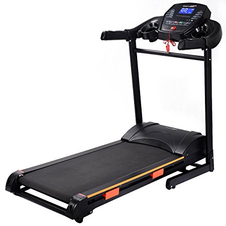 Goplus® 1000W Folding Electric Treadmill Motorized Power Treadmill Portable Running Gym Fitness Machine