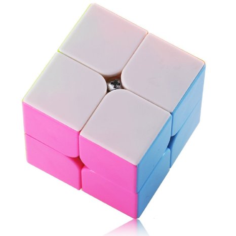 Dreampark 2x2 Speed Cube Stickerless Smooth Magic Cube Puzzles - 100% Money Back Guarantee!