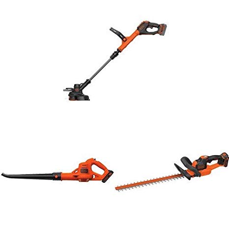 BLACK DECKER LSTE523 20V MAX Lithium POWERCOMMAND Easy Feed String Trimmer/Edger and sweeper   hedge trimmer