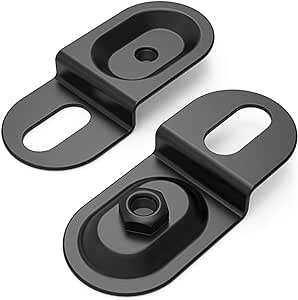 AUTO-VOX Steel Flat Tab Brackets for License Plates, Used for Soalr1 Wirless Backup Camera for Trucks