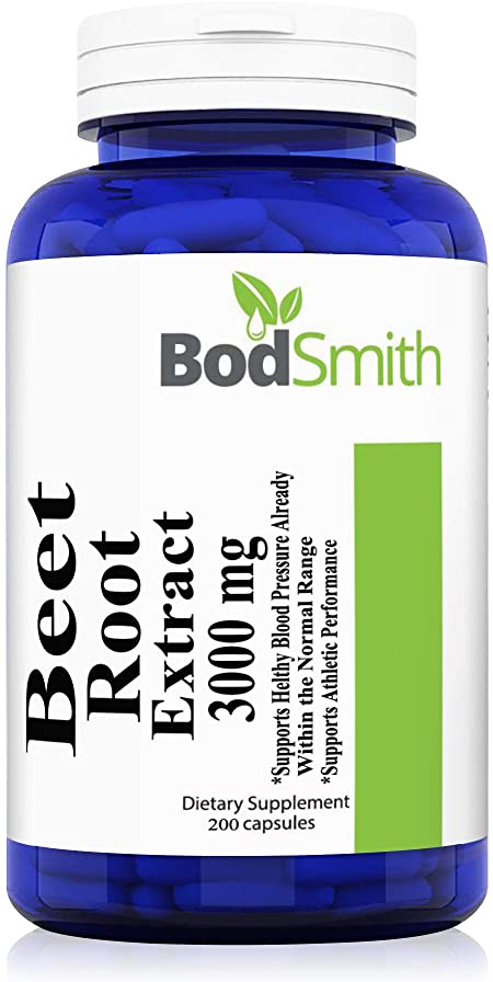 Beet Root 3000mg Per Capsule 200 Pills for Over A 6 Month Supply! (Non-GMO & Gluten Free) - Lower Blood Pressure, Increase Performance & Regulate Insulin Response