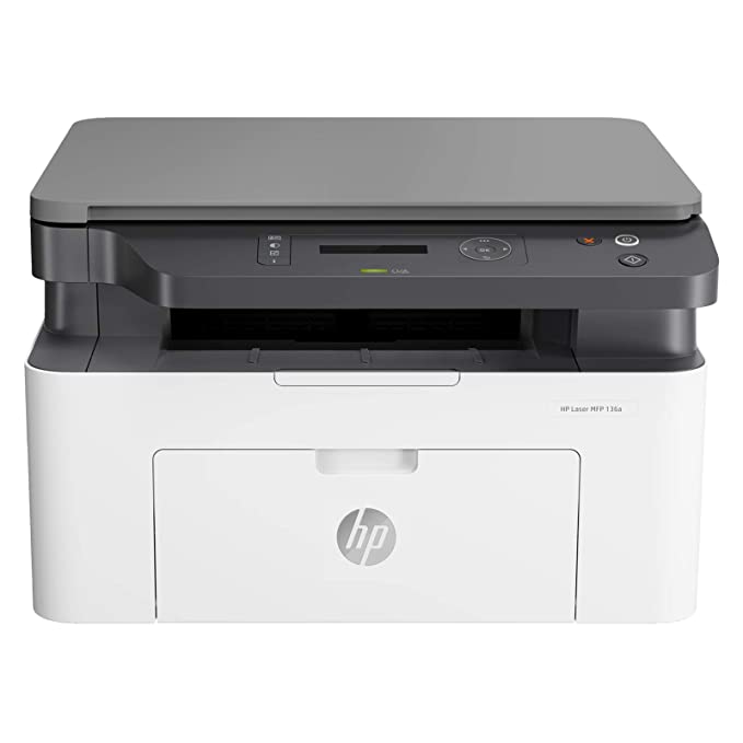 HP Laserjet 136a Laser Monochrome Print, Scan, Copy   with USB Connectivity, Compact Design, Fast Printing