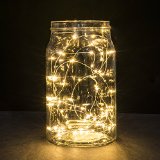 String Lights 2 Set of Micro 30 LEDs Super Bright Warm White Color Wire Rope Lights Battery Operated on 98 Ft Long Copper Color Ultra Thin String Copper Wire F Home Bedroom Party Xmas Tree