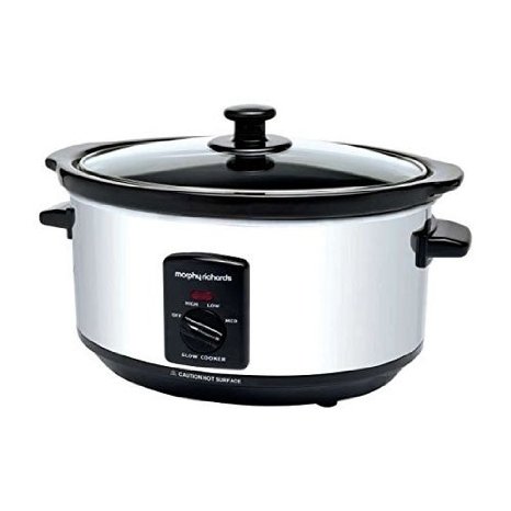Morphy Richards 48710 Oval Slow Cooker 3.5 L - Polished Stainless Steel