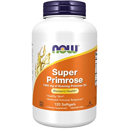 NOW Foods Super Primrose 1300Mg, 120 Softgels