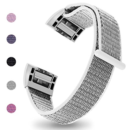 iGK For Fitbit Charge 2 Bands, Charge 2 Stainless Steel Metal Bracelet with Unique Magnet Clasp Replacement Bands for Fitbit Charge 2 Large Small