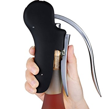 Professional Wine Bottle Corkscrew Screwpull Opener. Gift Set Includes a Foil Cutter and an Extra Spiral Worm by Danslesbls